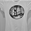 Men's Designer "Whale in the Woods" T Shirt - White additional 1