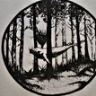 Men's Designer "Whale in the Woods" T Shirt - White additional 2