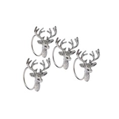 Set of 4 Stag Napkin Rings