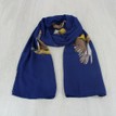 Navy Blue Pheasant Scarf additional 1
