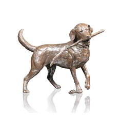 Faithful Friend Labrador Bronze Sculpture