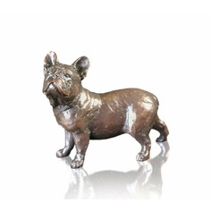 Small French Bull Dog Bronze Sculpture