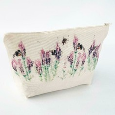Beeing Around Lavender Canvas Make-up Bag