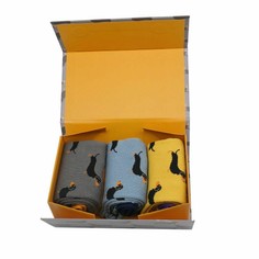 Men's Black and Tan Dachshund Socks Box