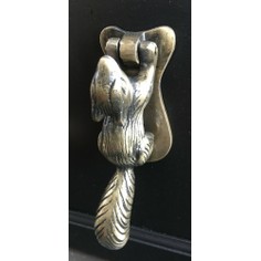 Squirrel Door Knocker - Antique Brass