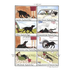 Tottering By Gently Print - A Dog's Day