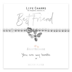 "You Are My Bestie" Life Charms Bee Bracelet