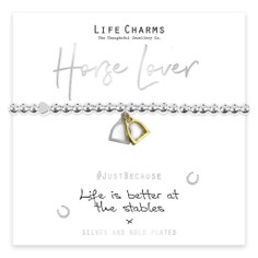 "Life Is Better at The Stables" Life Charms Bracelet