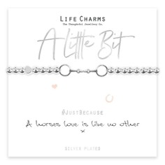 "A Horse's Love Is Like No Other" Life Charms Bracelet
