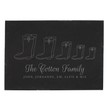 Personalised Welly Boot "Family of Five" Slate Placemats - Set of 6 additional 3