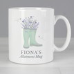 Personalised Floral Wellies Mug additional 2