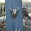 Highland Cow Door Knocker - Gunmetal Silver additional 2