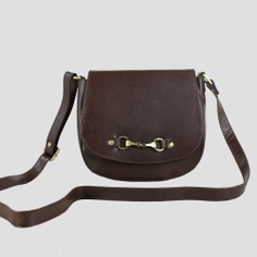 Jennifer Snaffle Leather Handbag Brown