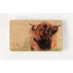 Wooden Chopping Board - Highland Cow