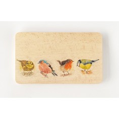 Wooden Chopping Board - Garden Birds