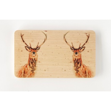 Wooden Chopping Board - His Majesty Stag