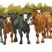 Mary Ann Rogers Limited Edition "Fat Cattle" Print additional 1
