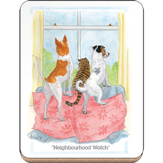 Alison's Animals 'Neighbourhood Watch' Coaster