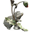 Hedgehog with Poppy Bronze Sculpture additional 2