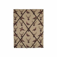 Highland Stag and Country Birds Beige Memoboard