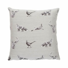 Pair of From the Field Country Linen Tapestry Cushion