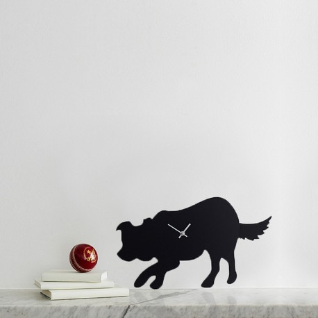 Border Collie Wagging Tail Wall Clock