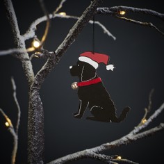 Sweet William Black Cockapoo/Labradoodle Christmas Decoration