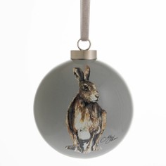 Meg Hawkins Hare Ceramic Christmas Bauble