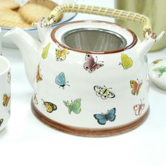 Butterflies Herbal Teapot and Teacup Set