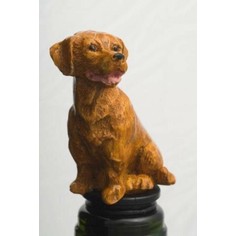 Golden Labrador Dog Bottle Stopper/Wine Saver