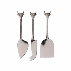 The Just Slate Company Highland Cow Cheese Knives - Set of 3