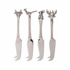 The Just Slate Company Country Animals Mini Cheese Knives  - Set of 4