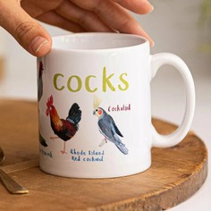 Sarah Edmonds Cocks Birds Ceramic Mug