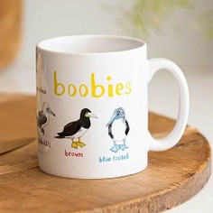 Sarah Edmonds Boobies Birds Ceramic Mug