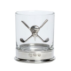 Single Pewter Golf Whisky Glass