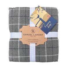 Country Lodge Tweed Lap Blanket - Grey