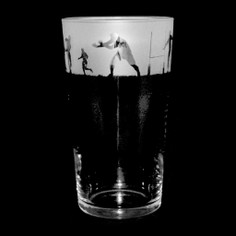 Animo Rugby Scene Beer Glass