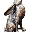 Richard Cooper Limited Edition Small Hare Moon Gazing Bronze Sculpture additional 2