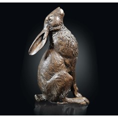 Richard Cooper Limited Edition Large Hare Moon Gazing Bronze Sculpture