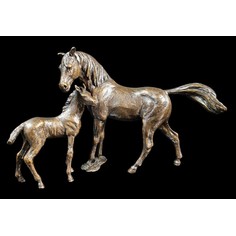 Richard Cooper Limited Edition Mare & Foal Bronze Sculpture