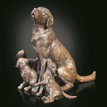 Richard Cooper Limited Edition Labrador with Puppies Bronze Sculpture additional 1