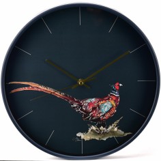 Meg Hawkins Pheasant Round Wall Clock
