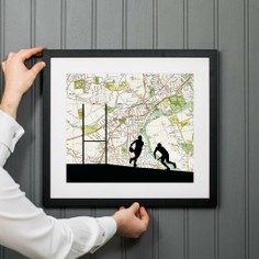 Personalised Rugby Map Print