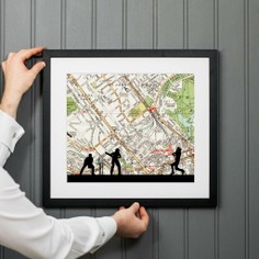 Personalised Cricket Map Print