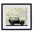 Personalised Land Rover Map Print additional 1