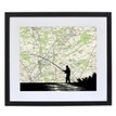 Personalised Fishing Map Print additional 1