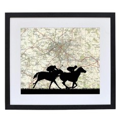 Personalised Horse Racing Map Print