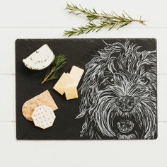 The Just Slate Company Cockapoo Slate Cheese Board