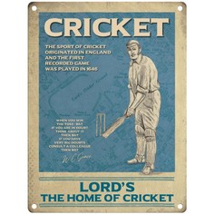 Lord's The Home of Cricket Metal Sign