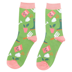 Ladies Gardening Gear Green Socks